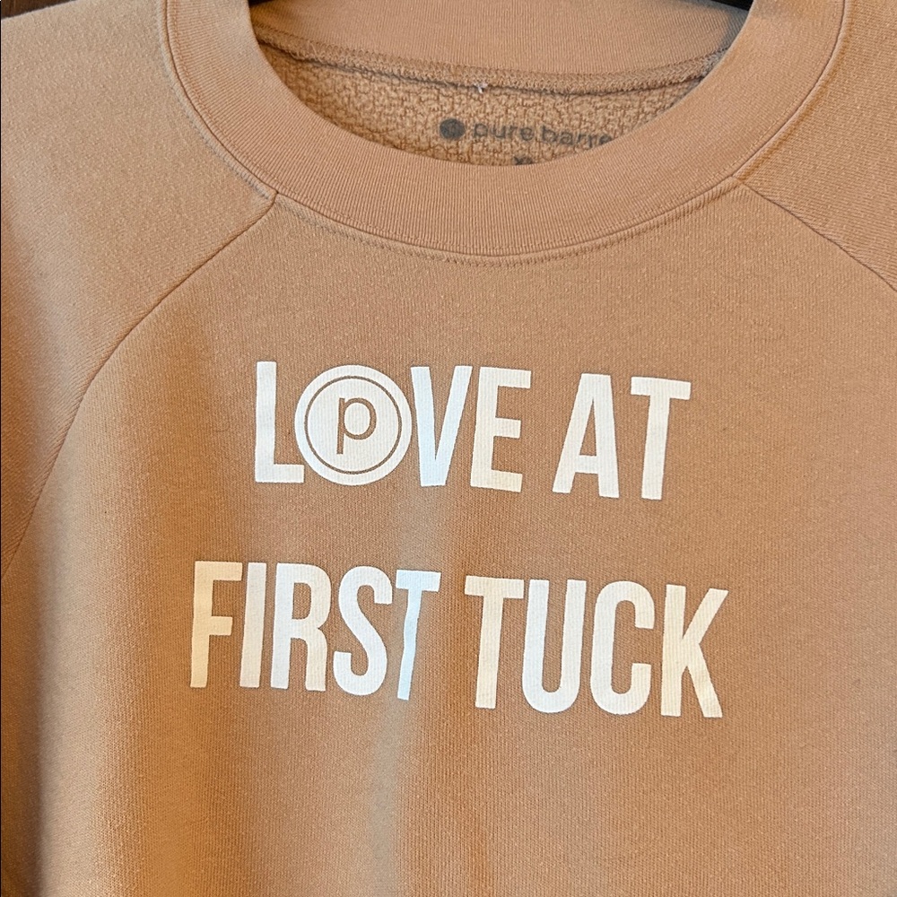 Pure Barre Tan Crew Neck Sweatshirt - Picture 3 of 4